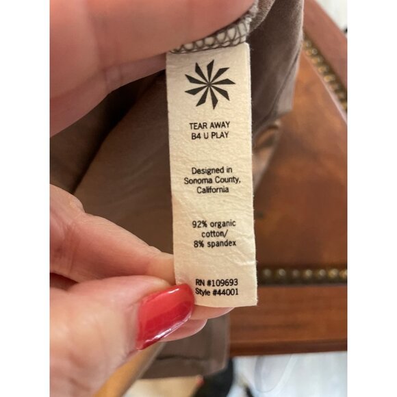 Athleta Brown Sleeveless Scoopneck Knee Length Swing Dress Sz M - Picture 5 of 9